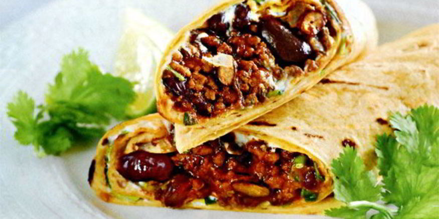 Рецепт буррито с мясом и фасолью