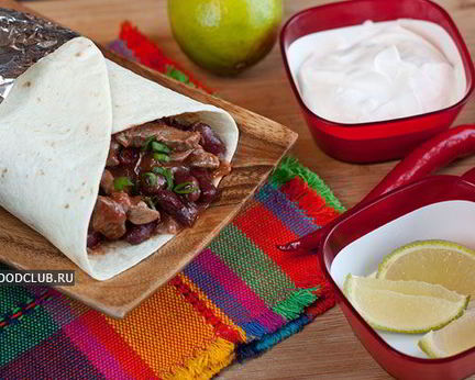 Буррито с мясом