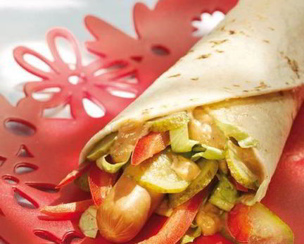 Буррито с сосисками