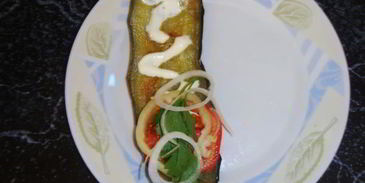 бутерброд из баклажана