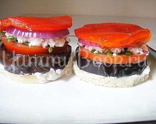 Бутерброд с баклажанами