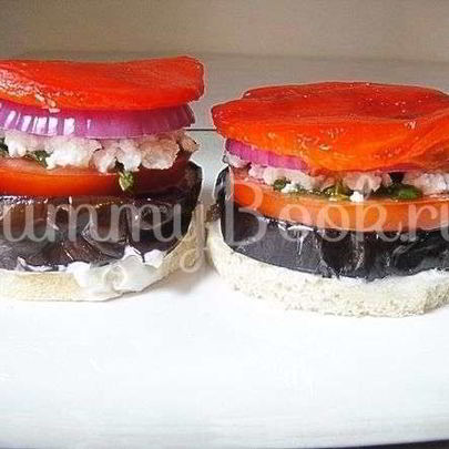 Бутерброд с баклажанами