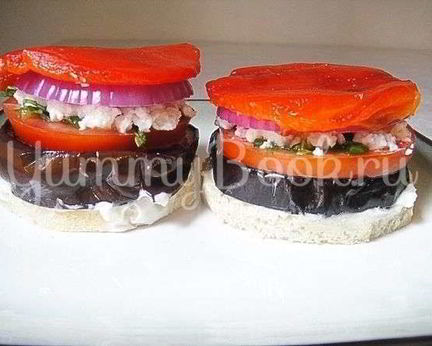 Бутерброд с баклажанами