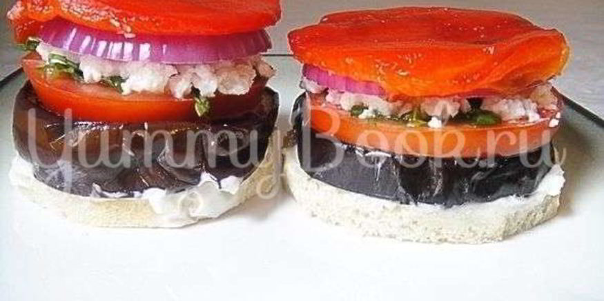 Рецепт бутерброда с баклажанами