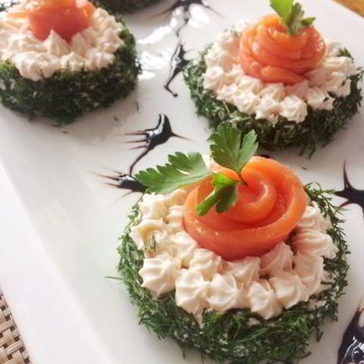 Бутерброд со сливочно-рыбным кремом