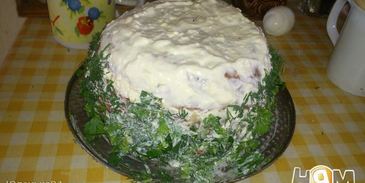 бутербродный торт загляденье