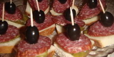 бутерброды к новогоднему столу