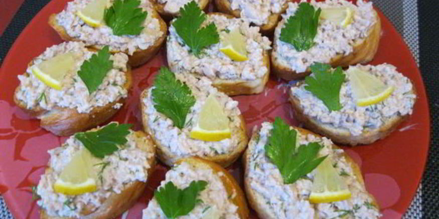 Рецепт бутербродов с печенью трески