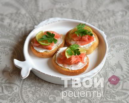 Бутерброды с семгой