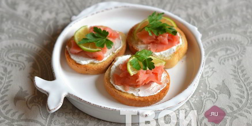 Рецепт бутербродов с семгой