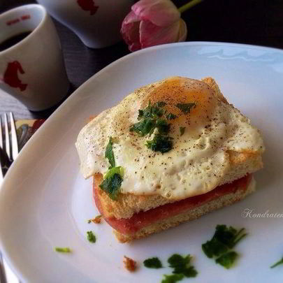 Французкий бутерброд Крок-мадам