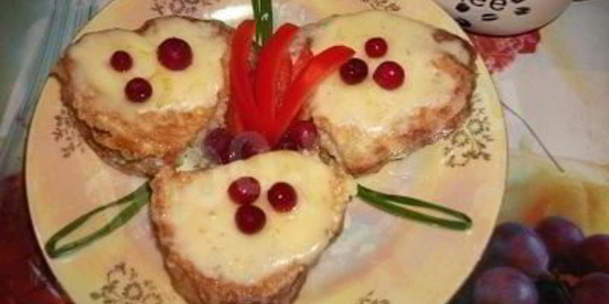 Рецепт горячих бутербродов из батона с сыром