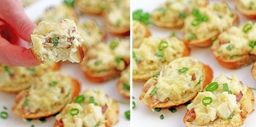 Рецепт горячих бутербродов с курицей и беконом