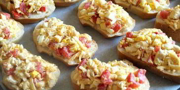 горячие бутерброды с курицей и помидорами