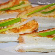 Рецепт Горячих бутербродов с моцареллой