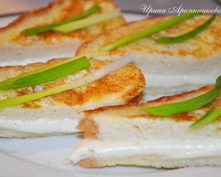 Горячие бутерброды с моцареллой