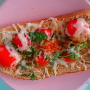 Рецепт Горячего бутерброда с помидорами