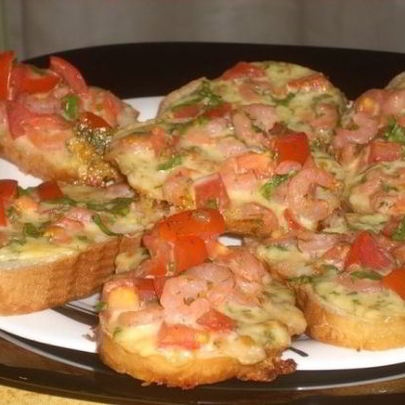 Пикантные запеченные бутерброды