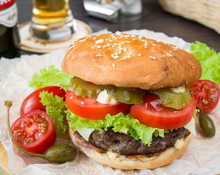 Чизбургер с котлетой из говядины