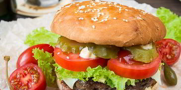 чизбургер с котлетой из говядины