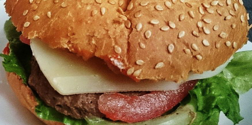 Рецепт чизбургера с телячьей котлетой гриль