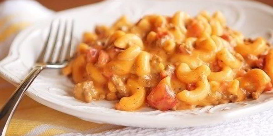 Рецепт макарон чизбургер