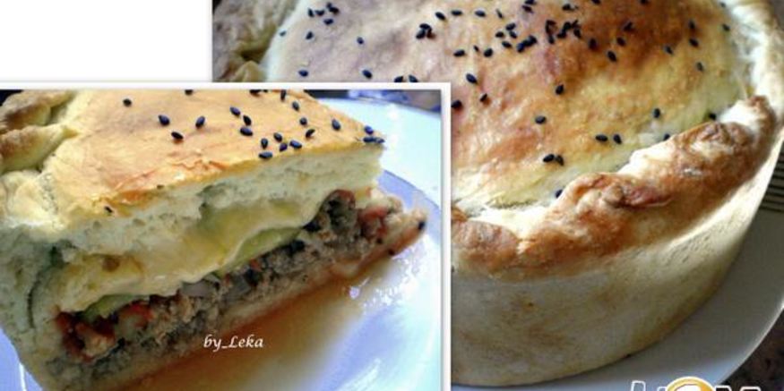 Рецепт мясного пирога чизбургер