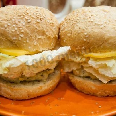 Паровые котлеты из индейки чизбургеры