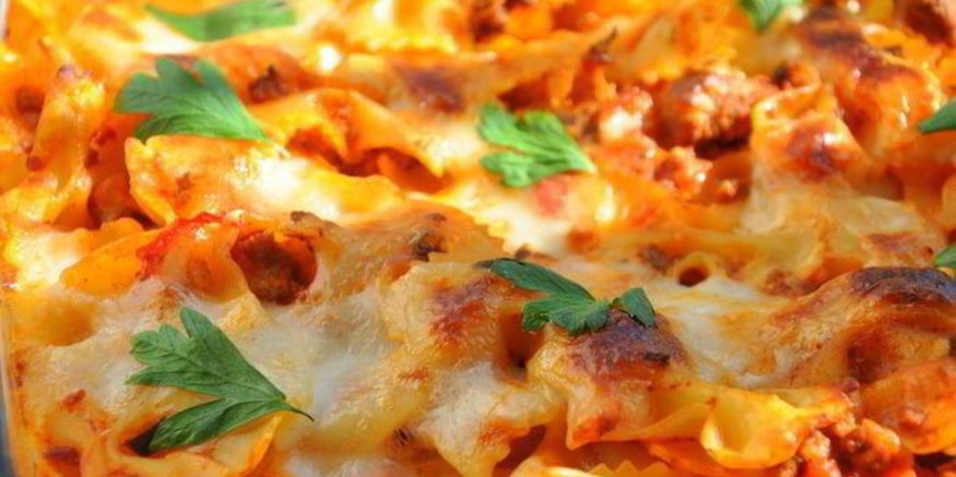 Рецепт запеченной пасты чизбургер