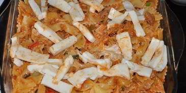 запеченная паста чизбургер