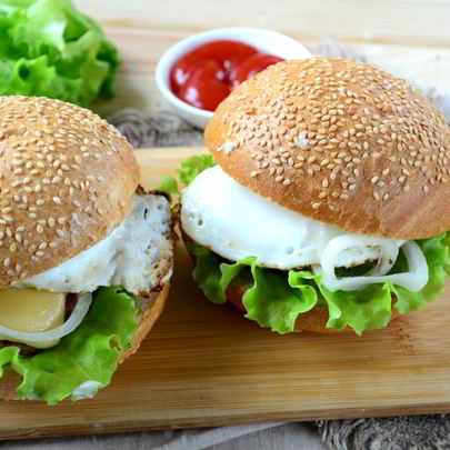 Завтрак в чизбургере