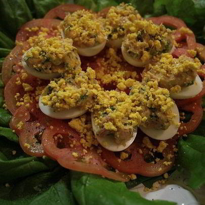 Фаршированные яйца Мимоза