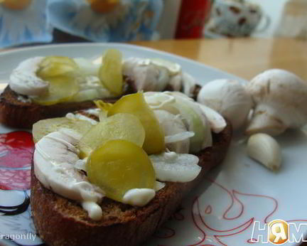 Бутеры — гренки По крестьянски