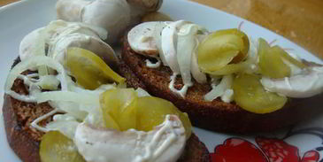 бутеры — гренки по крестьянски