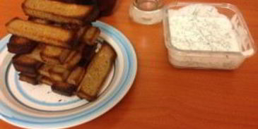 чесночные гренки к пиву