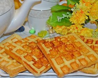 Гренки из хлеба в вафельнице