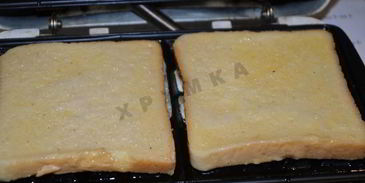 гренки из хлеба в вафельнице