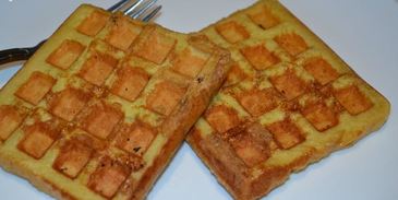 гренки из хлеба в вафельнице