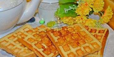 гренки из хлеба в вафельнице