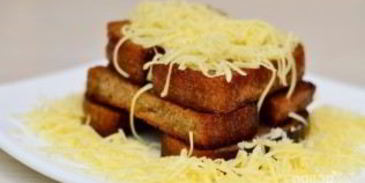 гренки с чесноком и сыром