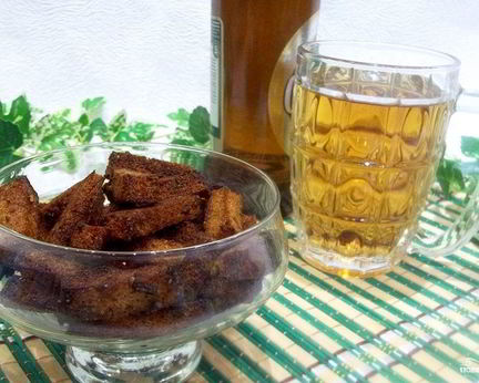 Гренки с чесноком к пиву