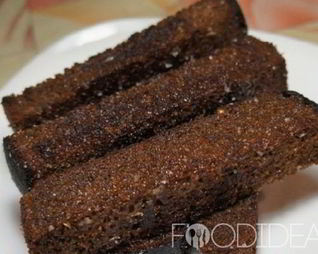 Гренки с чесноком на сковороде