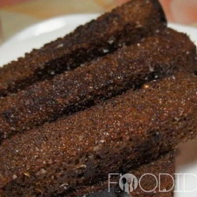 Гренки с чесноком на сковороде