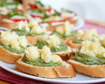 Гренки с крапивой