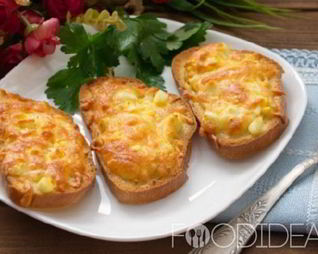 Гренки с сыром в духовке