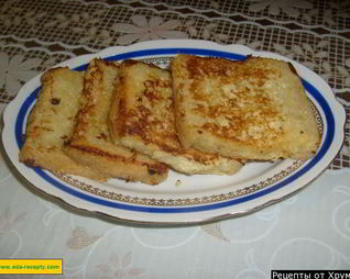 Гренки с яйцом и молоком