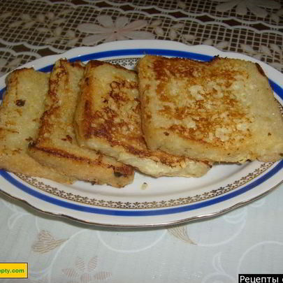 Гренки с яйцом и молоком