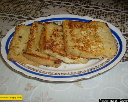 Гренки с яйцом и молоком