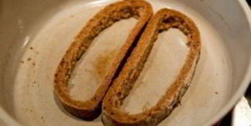 гренки с яйцом и сыром