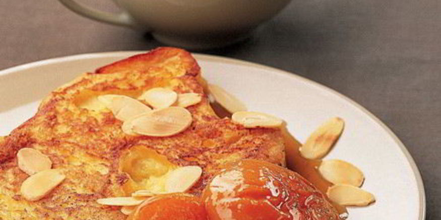 Рецепт миндальных гренков с абрикосами